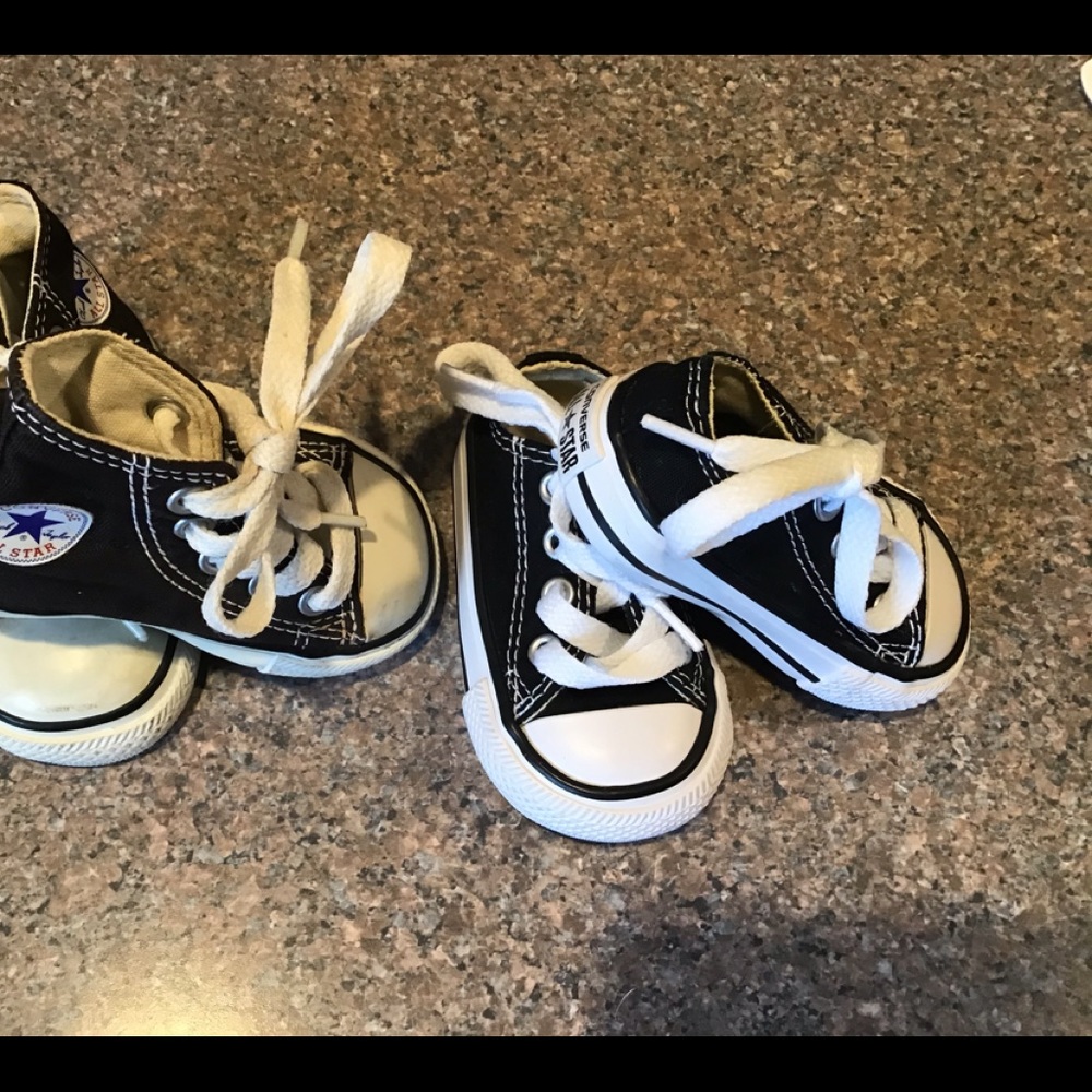 7 pairs baby boy shoes. Converse size 2,3&4